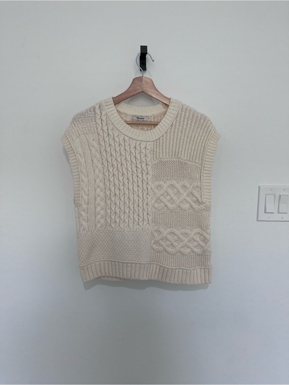 Madewell Cable Knit Sweater Vest